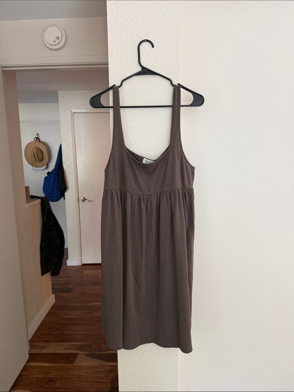 Nation Los Angeles Scoop Neck Sleeveless Dress — Taupe